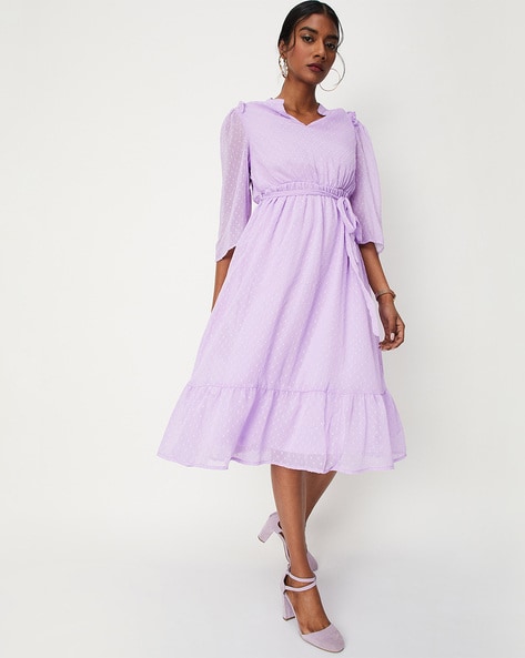 Buy Lavender Dresses for Women by MAX Online | Ajio.com