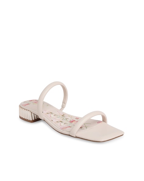 Lucite 2025 flat sandals