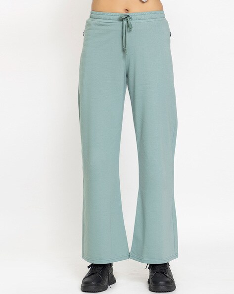 Buy Medium Green Track Pants for Women by Femea Online