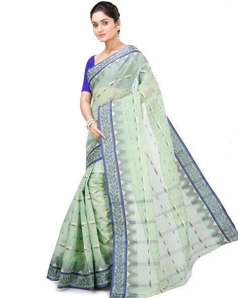 Buy RUPANJALI TANT SAREE FOR WOMEN (FEROZA) at Amazon.in