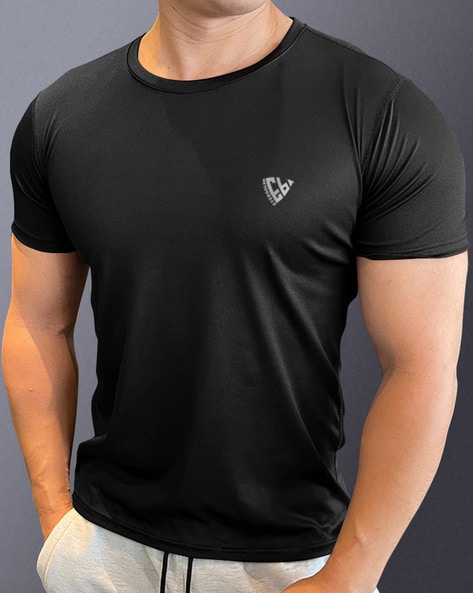 Buy Black Tshirts for Men by EYEBOGLER Online