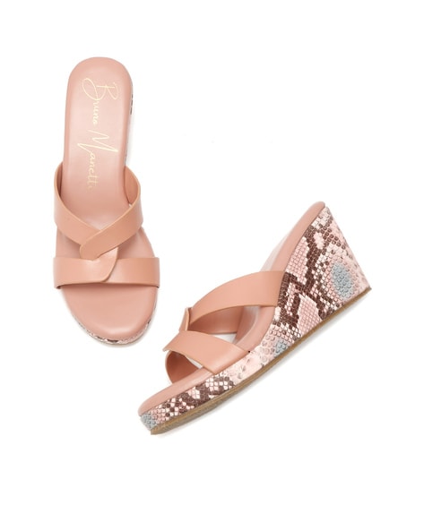 Nude wedge best sale flip flops