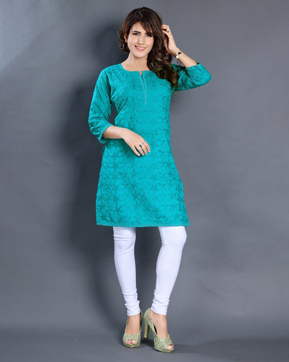 Buy PRIHIT PRESENT Beautiful Heavy Fabric Straight Kurti Heavy sequence  Embroidery With Pant And Dupatta Online at Best Prices in India  JioMart