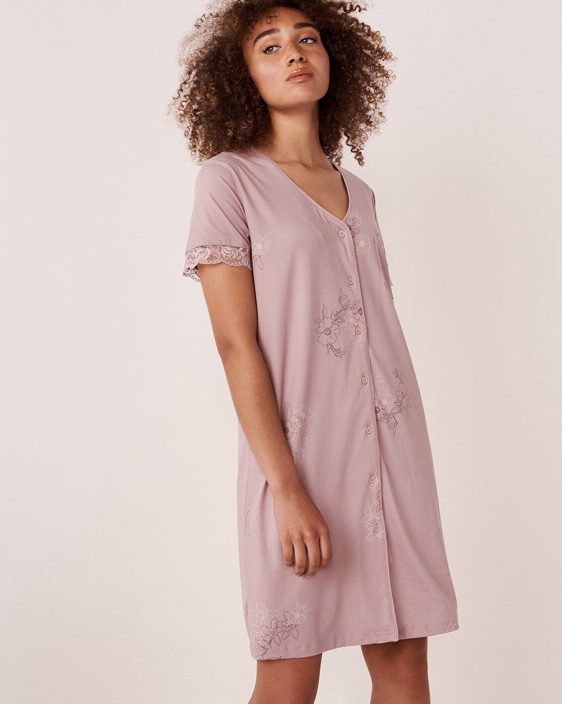 Buy Black & Pink Nightshirts&Nighties for Women by La Vie En Rose