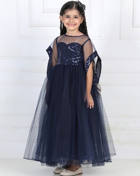 Navy blue gown for hot sale kids