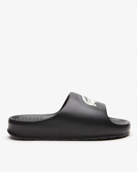 Buy Black Flip Flop Slippers for Men by Lacoste Online Ajio