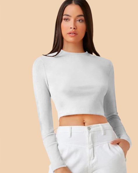 Buy Frost White Tops for Women by DREAM BEAUTY FASHION Online