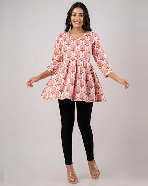 Buy Pink Kurtis & Tunics for Women by Clothing Culture Online