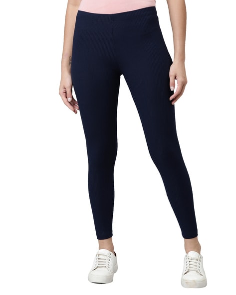 Buy Navy Leggings for Women by Go Colors Online