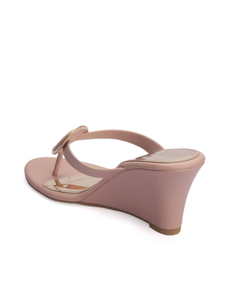 Light pink wedge heels hot sale