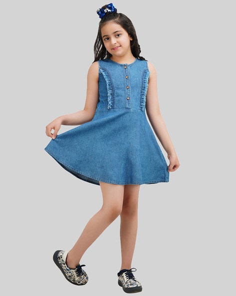 Girls Dress One-shoulder Blue Maple Leaf Pageant Wedding – Sunny Fashion