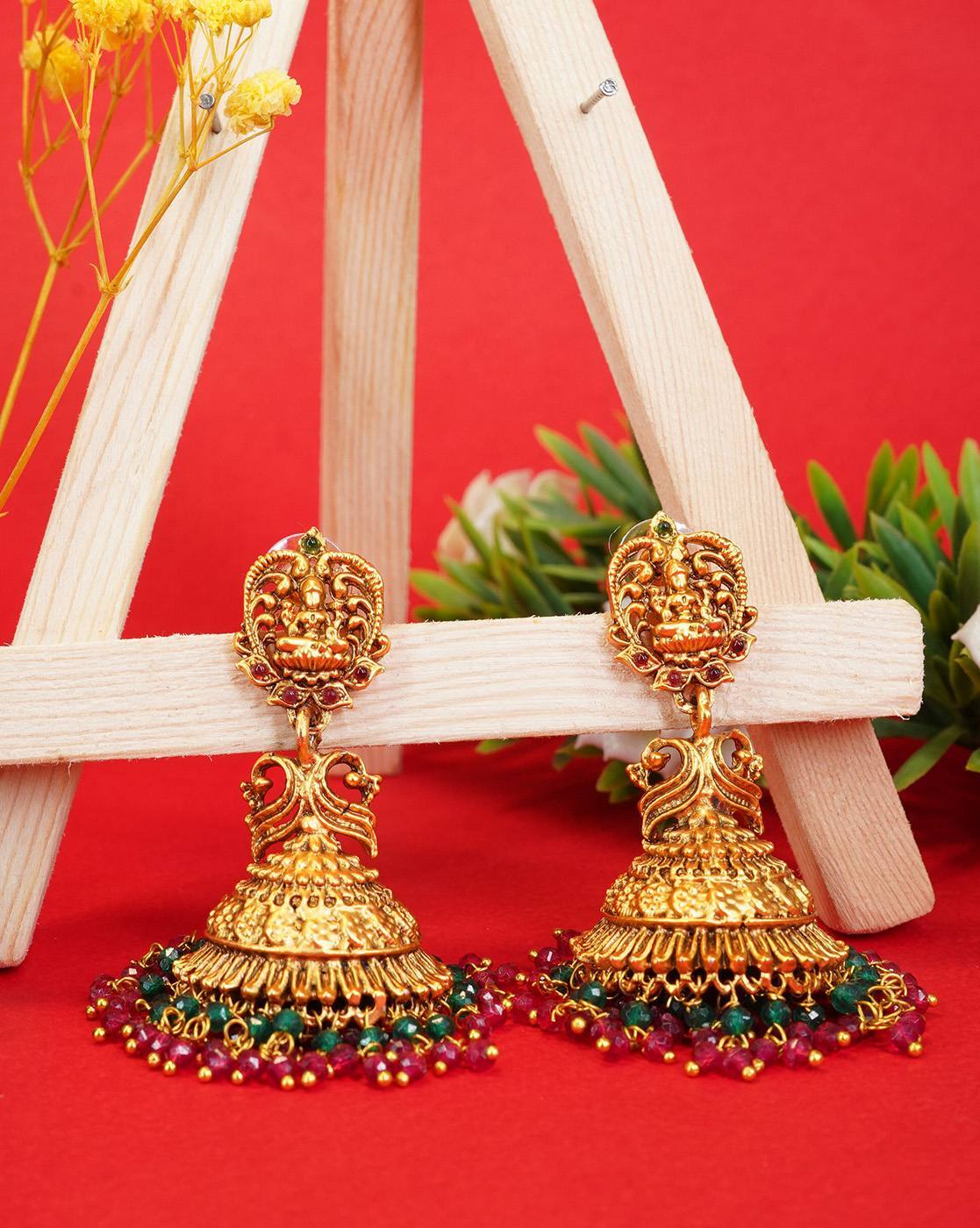 Lalitha hot sale jewellery jhumkas