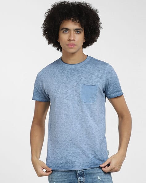 Jack & Jones Slim Fit Crew-Neck T-Shirt with Patch Pocket