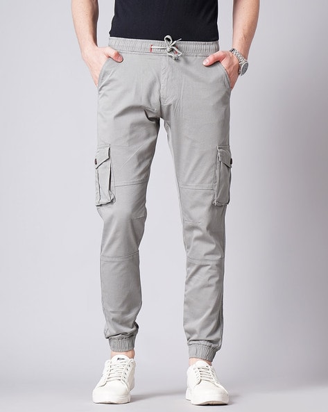 Khaki Cotton Cargo Trousers  New Look