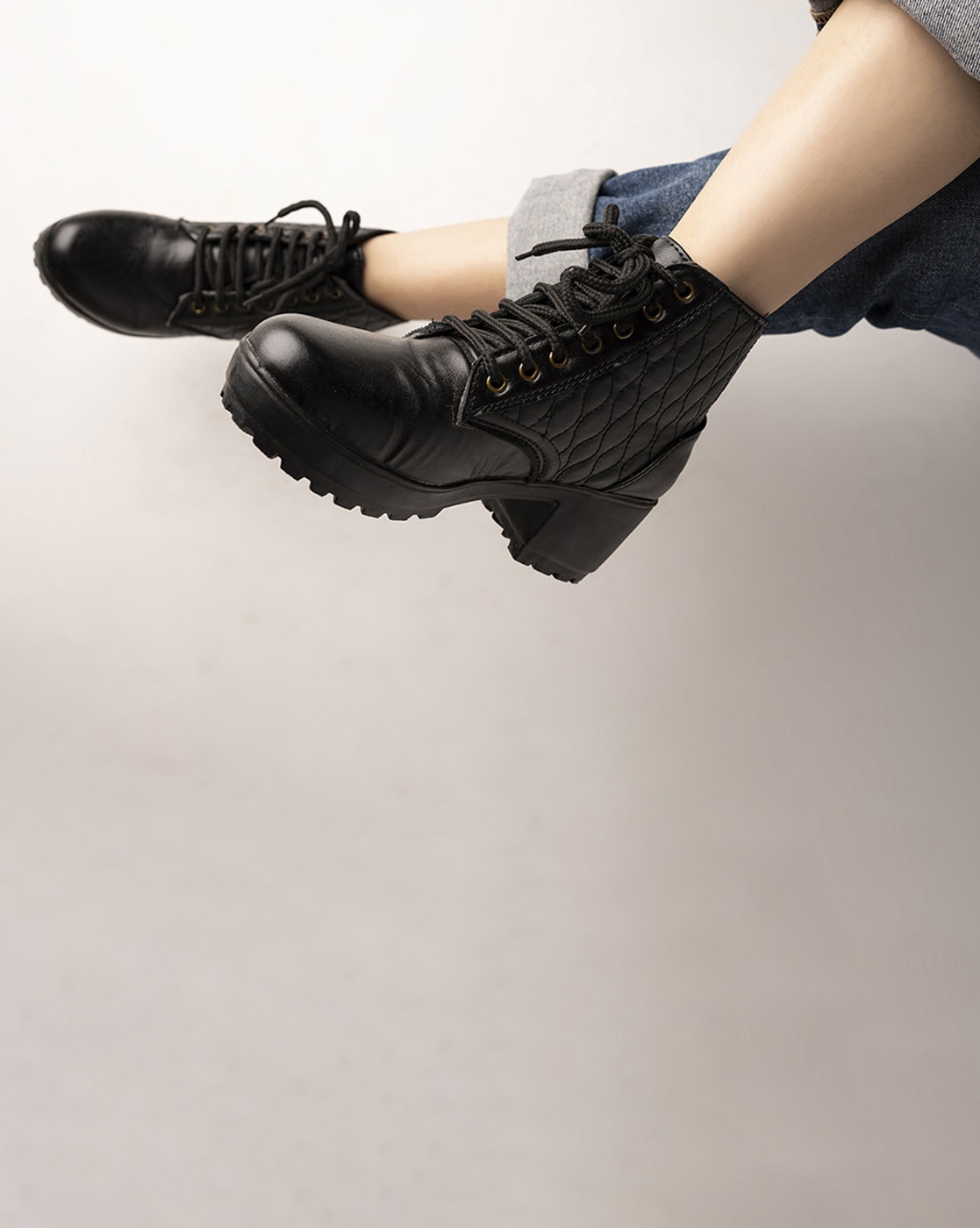 Buy Black Boots for Women by STYLESTRY Online | Ajio.com