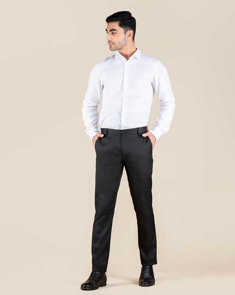 Buy Black Trousers & Pants for Men by DENNISLINGO PREMIUM ATTIRE Online