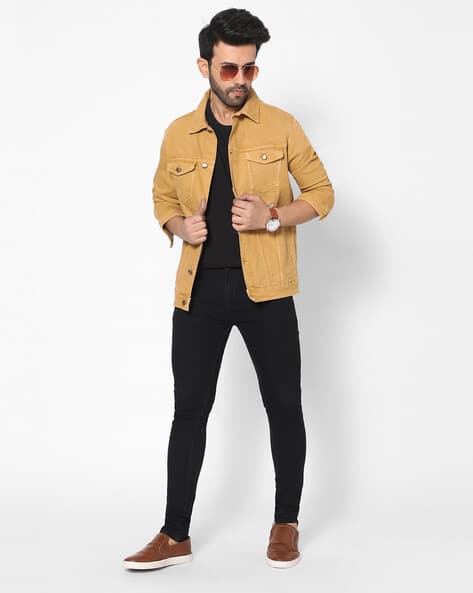 Shirt Jacket Black Jeans With Yellow Shirt Yellow Jacket Yellow