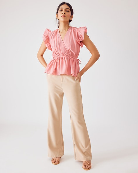 Ruffle Tulip Sleeve Top - Pink – Bayou Blossom Boutique