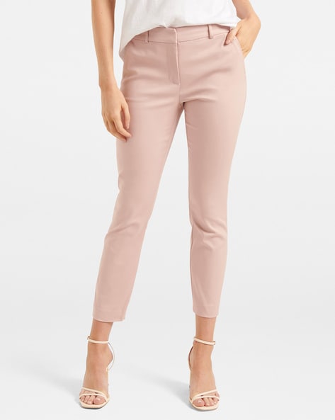 Buy FOREVER NEW Solid Blended Regular Fit Women's Trousers | Shoppers Stop