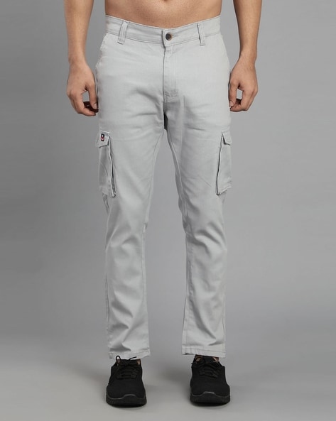 Buy Stone Grey Cargo Pants for Men Online in India -Beyoung