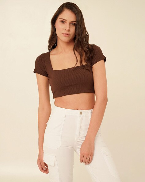 Square Neck Crop Top