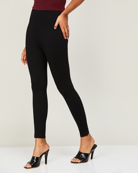 Ankle-Length Pants with Elasticated Waistband