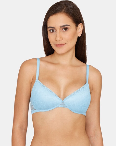 Padded Wired Medium Coverage Lace Bra