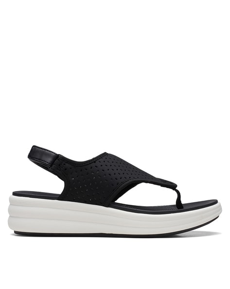 Clarks wedge flip flops hotsell