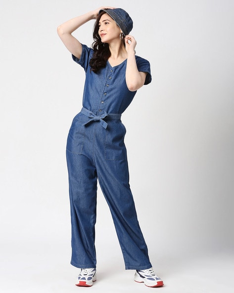 Buy Light Blue Jumpsuit & Playsuits for Girls by AJIO Online | Ajio.com