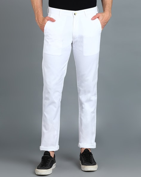 Buy White Trousers & Pants for Men by URBANO FASHION Online