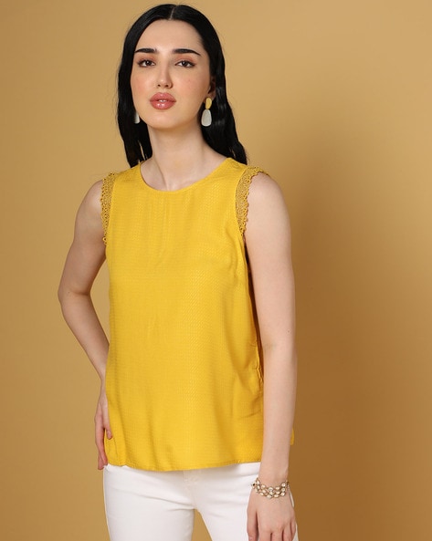 Vero moda yellow store top