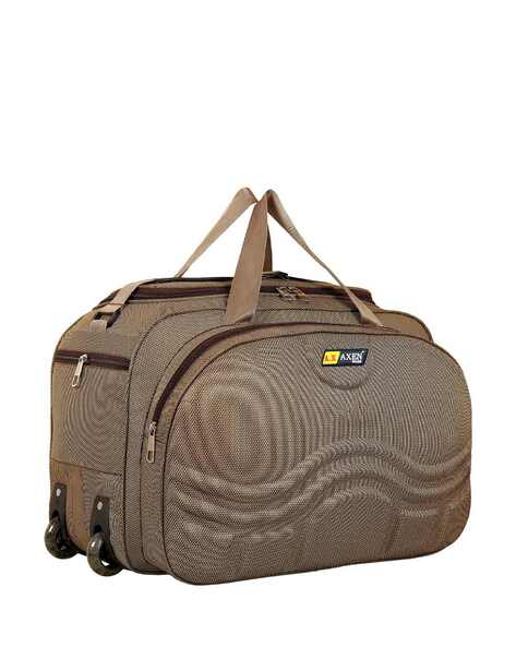 Foldable Travel Duffel Bag with Outside Pocket and Packing Pouch for M   satyamkraft