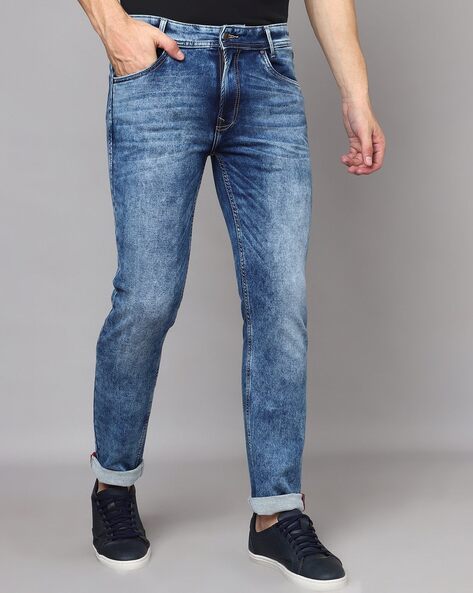 Mufti straight fit jeans best sale