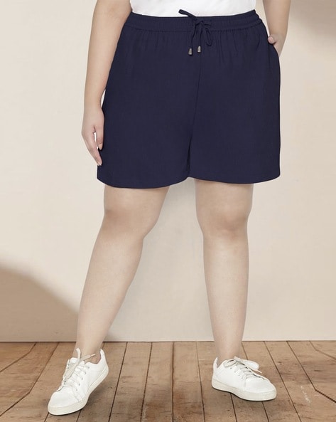 Plus size clearance navy blue shorts