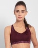 Jockey Women's Padded Polyester Elastane Stretch Printed Cross Back Sports  Bra MI04 – Online Shopping site in India