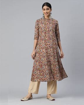 vbuyz Floral Print A-Line Kurta-picture-13