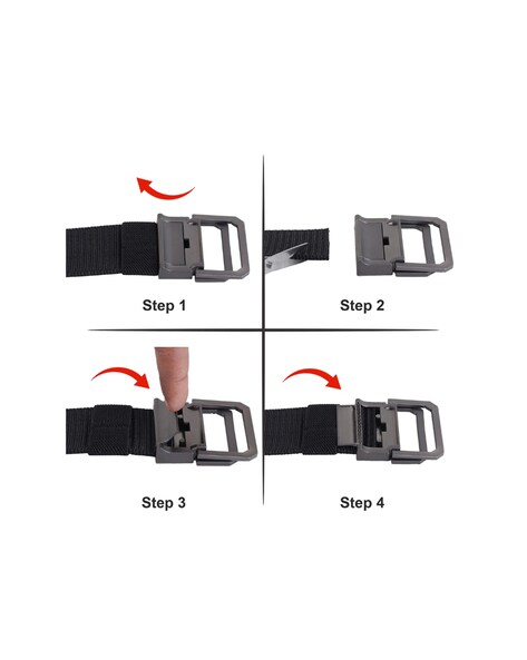 Winsome deal men's black synthetic leather auto lock buckle belts.