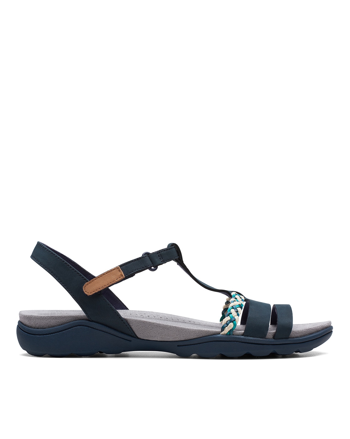 Buy Navy Heeled Sandals for Women by CLARKS Online Ajio