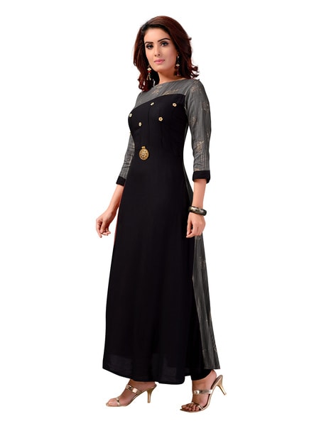 Stylish Black Anarkali Party Wear Suit | Latest Kurti Designs