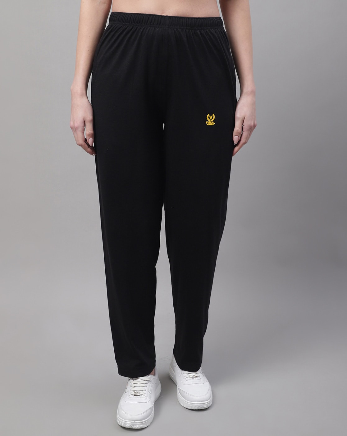 VIMAL JONNEY Men Regular Fit Trackpants Black Small Pack of 1D7BLACKS01   Amazonin Clothing  Accessories