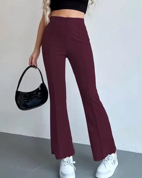 Madame Wine Trouser | Buy SIZE 32 Trouser Online for | Glamly