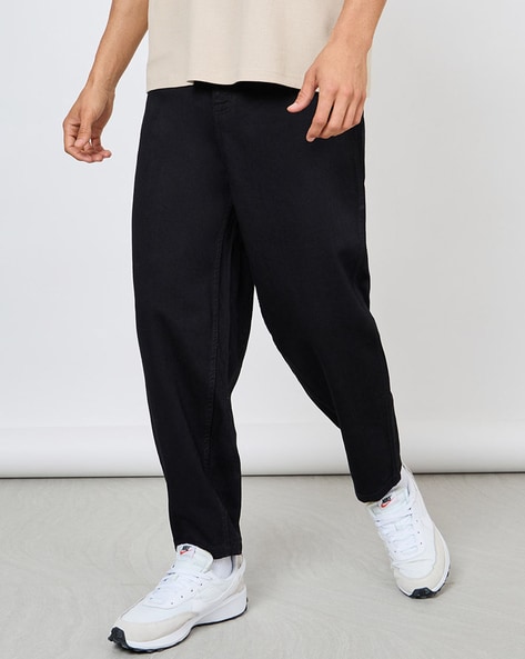 Cropped Balloon Fit Trouser | boohooMAN USA