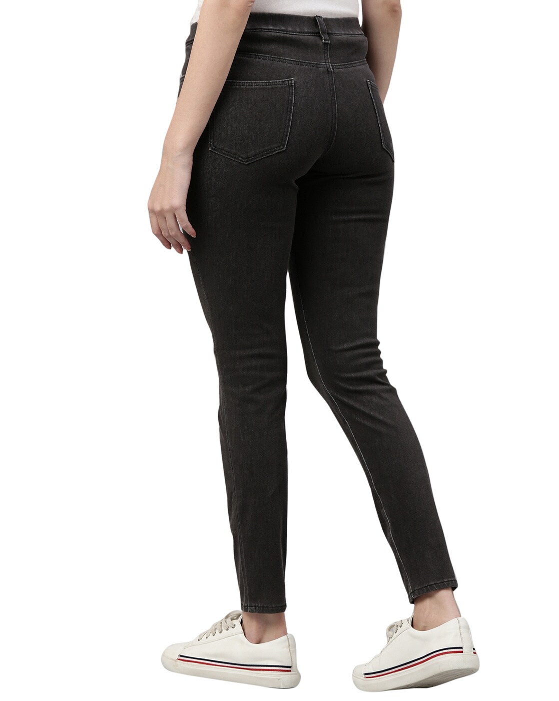 Buy Black Jeans & Jeggings for Women by GO COLORS Online