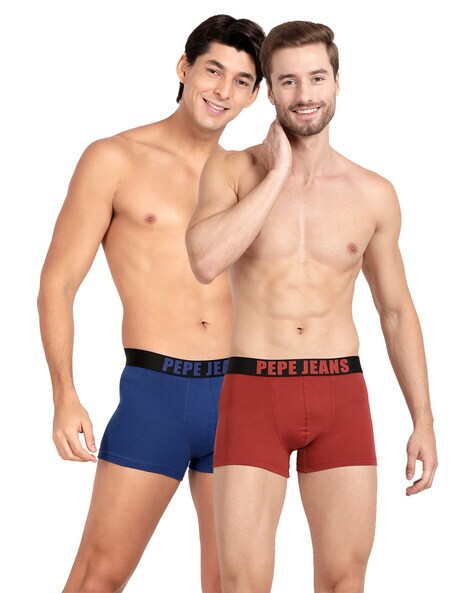 Dollar Bigboss Men's Assorted Pack of 2 Contrast Rib Trunk