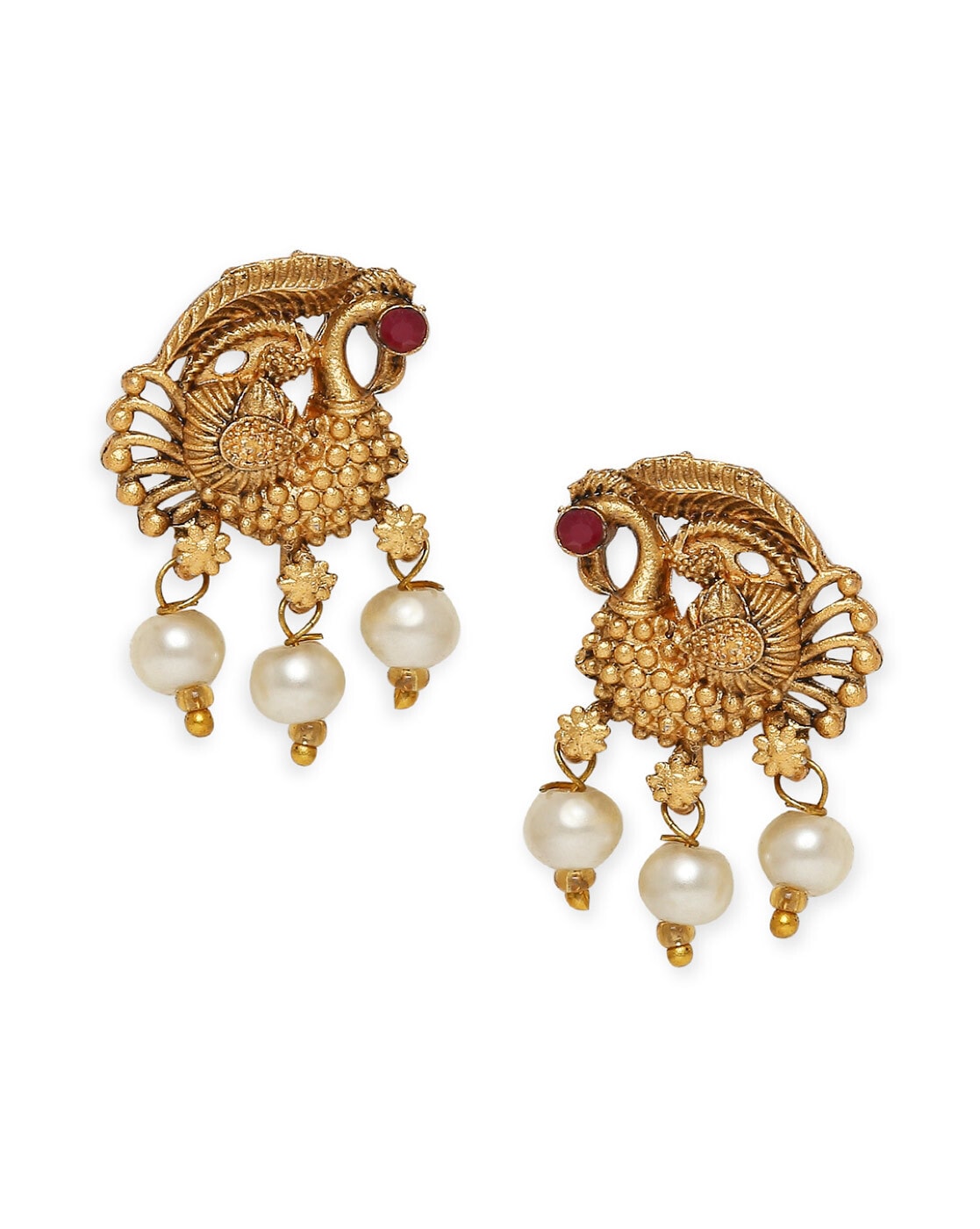 Antique gold peacock Earring - Art Jewelry Women Accessories | World Art  Community