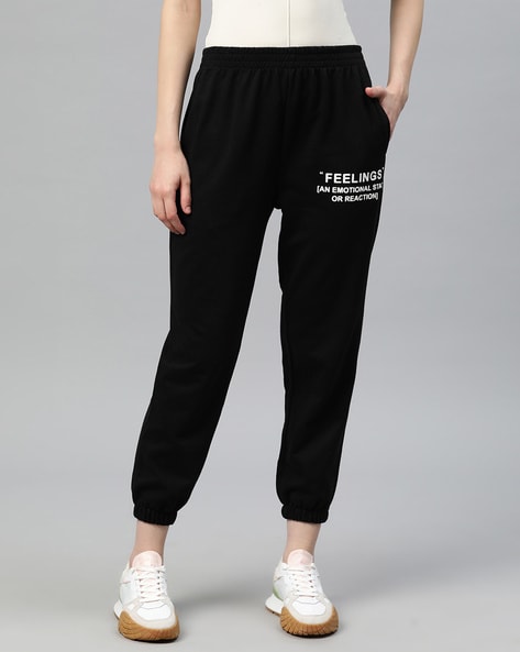 Buy Black Track Pants for Women by LAABHA Online