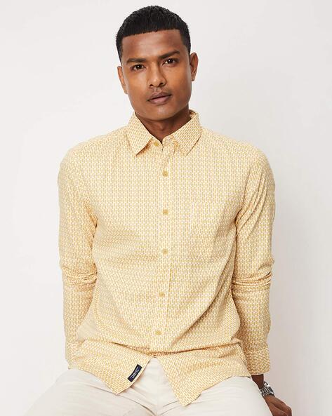 yellow polka dot shirt mens