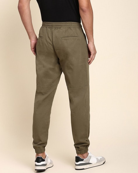 Tapered Fit Jogger Pants with Cargo Pockets