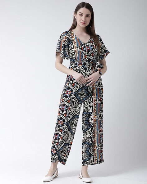 Geometric print hot sale jumpsuit