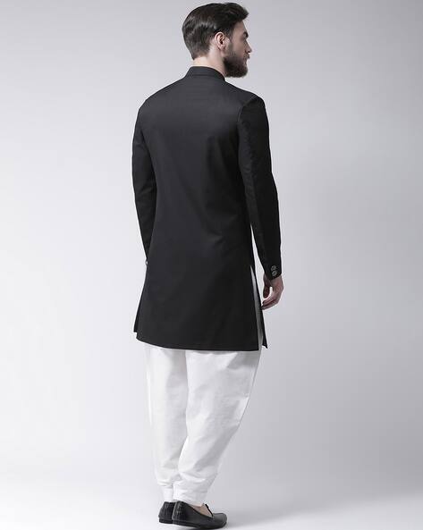 Buttoned-Up Sherwani with Pyjamas